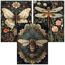 3 Pack Diamond Art Kits for Adults Bee Diamond Painting Kit 12x16inch