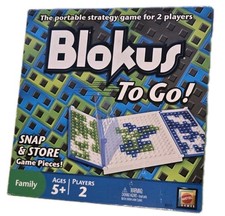 Blokus To Go - 2 Players 100% COMPLETE Mattel 2009 Storage Trays Travel Strategy