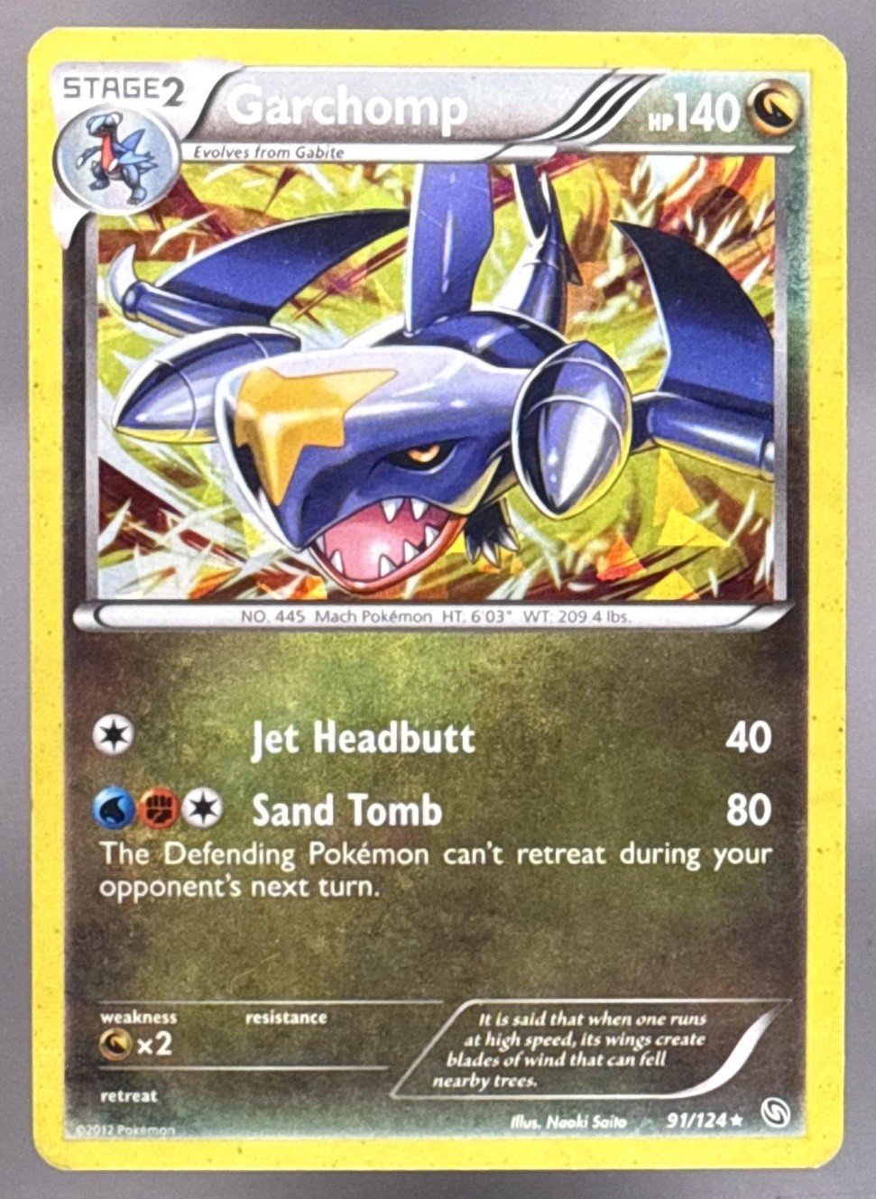 2012 Pokemon Black & White Dragons Exalted Garchomp Promos #91/124 Holo