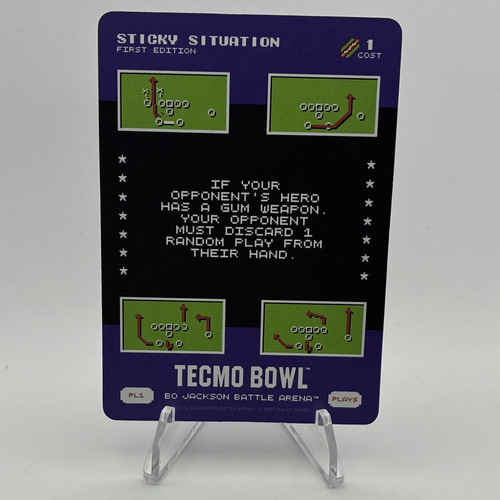Tecmo Bowl Bo Jackson Battle Arena SSP Sticky Situation 1st Ed. 2026 #PL1 Play 1