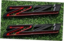 2 Pack 2019-2025 Z71 Emblem Decals Side Badges Compatible with Black Red