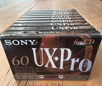 5x Sony UX-Pro 60 TYPE II BLANK CASSETTE  TAPE OVP Rare Neu