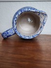916.  Blue Spongeware Pitcher, Cottage/Grandma "Core" — photo 7