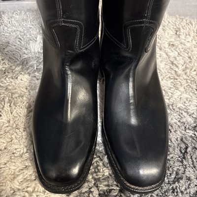 Bottes D'équitation Cavallo En Cuir – Noir, Hauteur ~50cm, Tour De Mollet ~36cm, Environ Taille EU 43 – Occasion