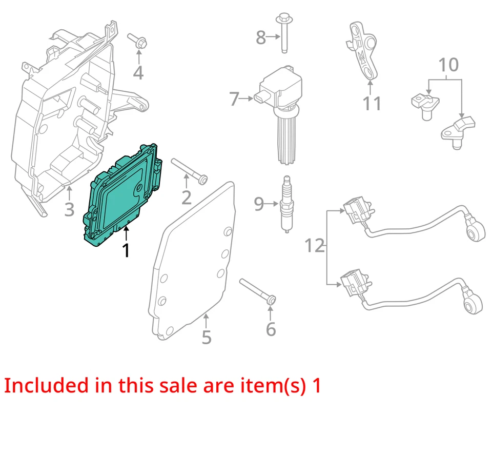 Módulo de control informático Ford Focus 2014 motor ecu 21 k millas OE - LKQ346354427 Foto 4 de 4