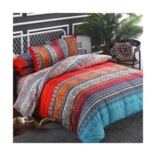 Goodidea Striped Bohemian Comforter Set Queen Size 3 Pieces Boho Hi... Fast Ship