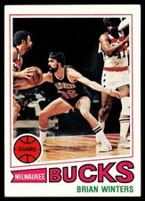 1977-78 Topps Card Basketball Brian Winters Milwaukee Bucks #48 EX-MT