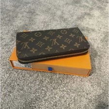 Louis Vuitton Monogram Zippy Zip Wallet Brown Long Wallet Used