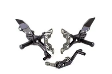 BMW S1000RR SPORT 2022 GILLES FXR BLACK REARSETS FOOTRESTS ADJUSTABLE RACE