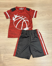 Victory League Boys 2-Piece Basketball Graphic Tee & Shorts Size 18 months