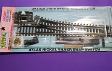 Vtg Atlas 851 HO Scale Right Remote Snap Switch Train Track Nickel Silver 1960s