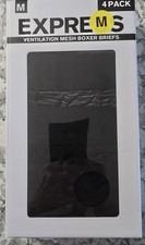 Mens Express 4 Pack Boxer Briefs Choose Size Ventilation Mesh