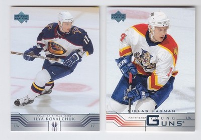 2001-02 UPPER DECK SERIES 1 & 2 YOUNG GUNS ROOKIE RC YG FINISH SET YOU PICK