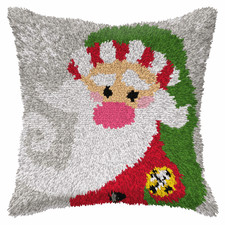 Orchidea Latch Hook Kit: Cushion: Large: Santa Claus