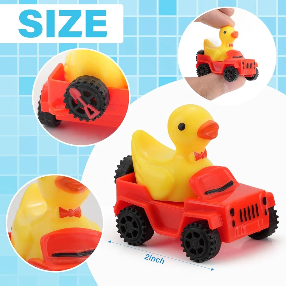 12 piezas mini estatuillas de pato a granel, patos pequeños de 2 pulgadas en 6 colores clásicos, amarillo  Foto 2 de 4