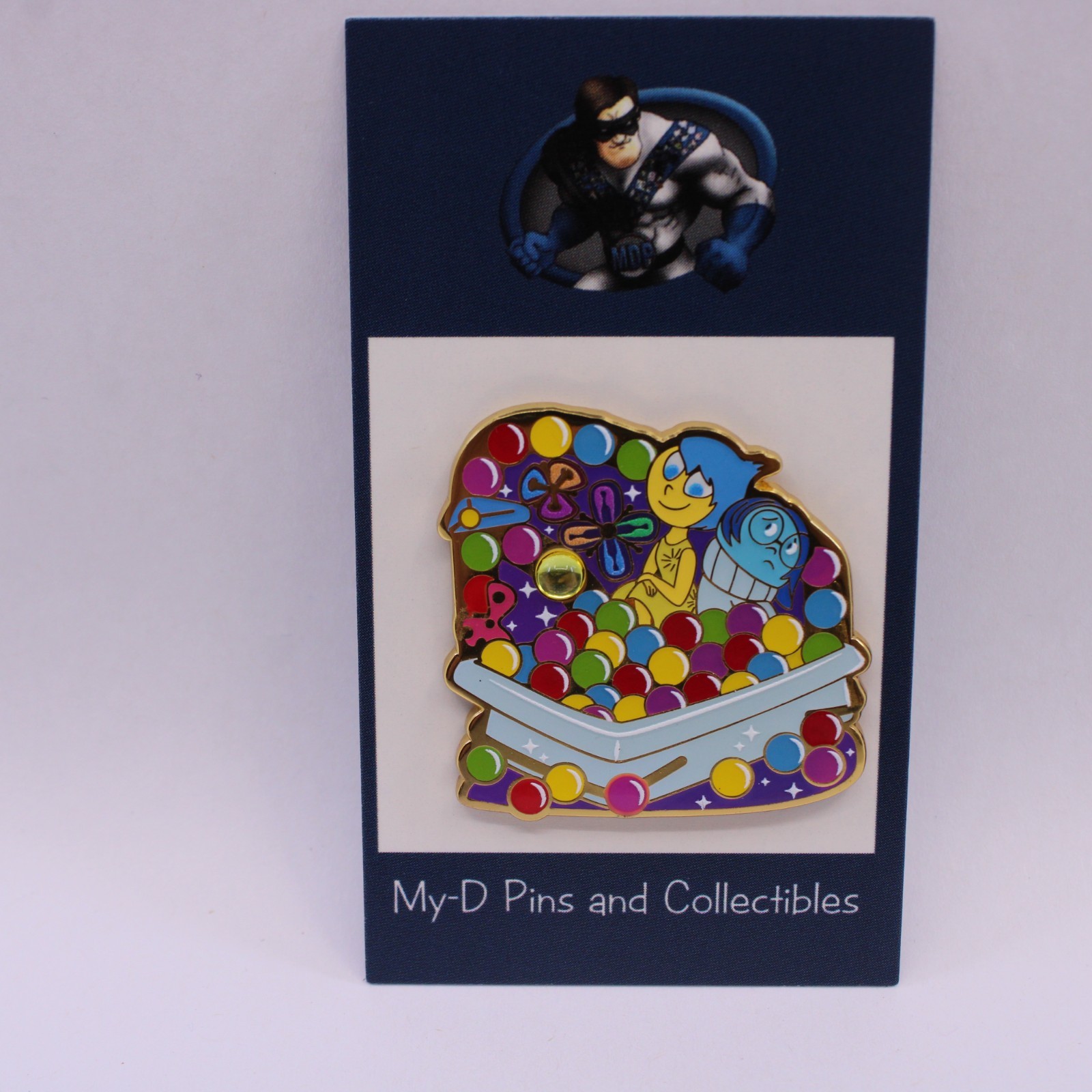 C4 Disney HKDL Pin Trading Carnival Hong Kong Inside Out Joy Sadness Game Pin