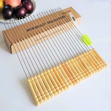 BBQ Skewers Reusable Stainless Steel Metal BBQ Skewers Barbecue Skewers