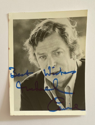 Michael Caine - The Italian Job - original handsigniertes Autogramm