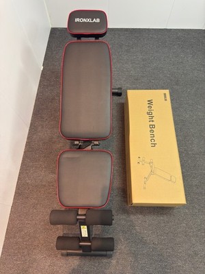 IRONXLAB Adjustable Foldable Weight Bench 800LBS for Full Body Workout Gym