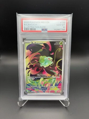 Pokemon 2025 Bulbasaur 133/132 Full Art IR Mega Evolution GEM MINT PSA 10