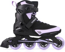 Inline Skate Women Men, Women 7/ Men 5.5, Black and Purple