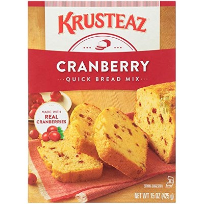 Krusteaz Cranberry Orange Quick Bread Mix 18.6 Ounce Easy Bake Mix