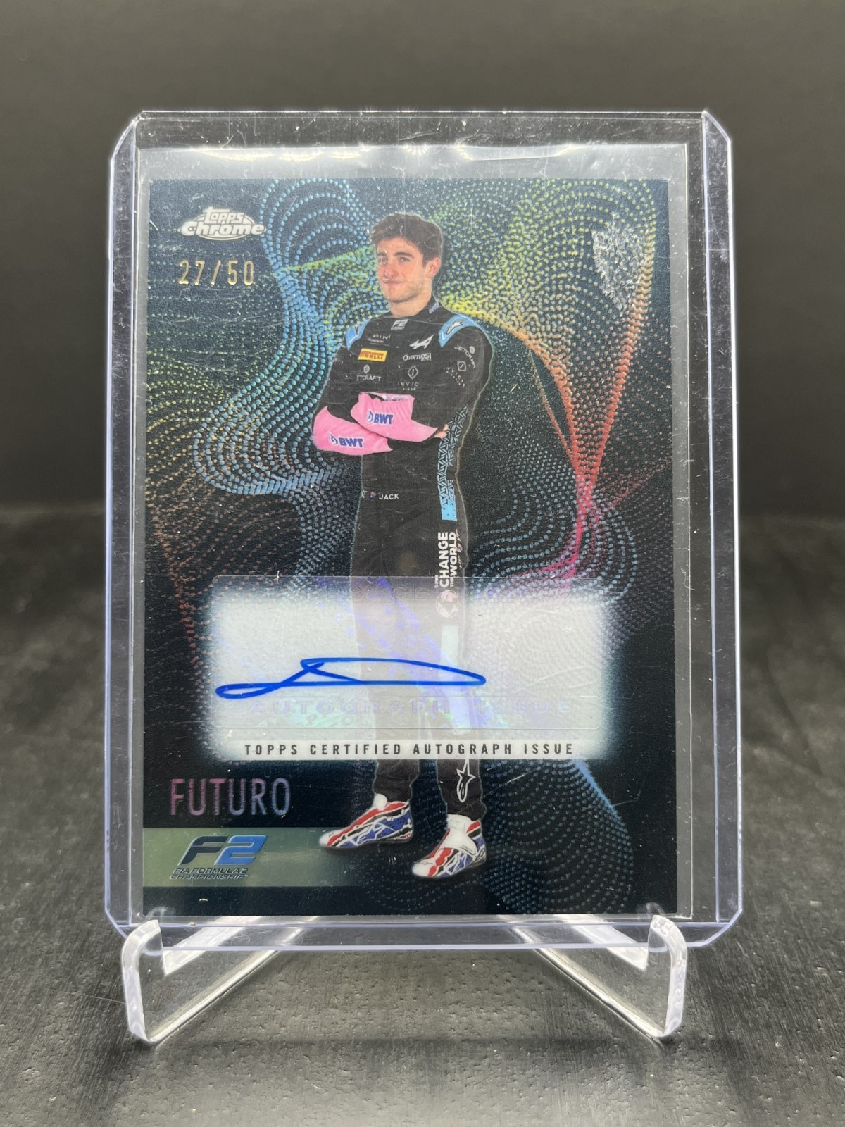 2023 Topps Chrome F1 Jack Doohan Futuro Autograph Auto 27/50 #FT-JD