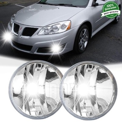 For PONTIAC G6 2010  Pair w/LED w/ Round Fog Lights Driving Bumper Lamps