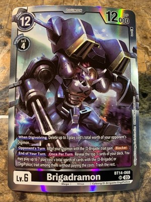 Digimon TCG Blast Ace Booster Brigadramon BT14-068 SR