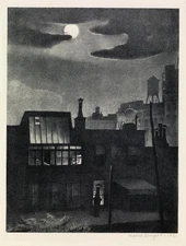 MABEL DWIGHT : Night Work : Archival Art Print