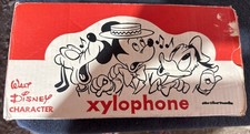 1950s WALT DISNEY ZYLOPHONE SET MINT NEW IN BOX Mickey, Donald And Pluto No 135
