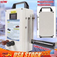 150W Portable Manual Hand Crank Dynamo Generator Emergency Survival Power Energy