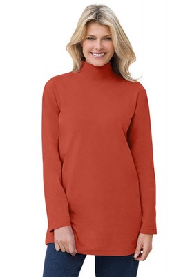 Woman Within Plus Size Perfect Mockneck Tunic