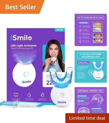 iSmile Teeth Whitening System with LED Activation Laser and 35 Gel Syringes