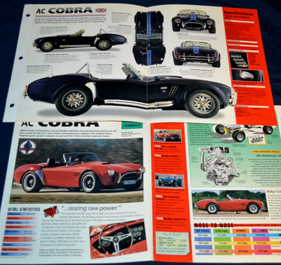 1965 Ac Cobra 427 Specs Info Original Poster Brochure Vintage 65 Shelby Cobra