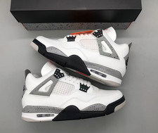 Jordan 4 Retro "White Cement" Men's Mid Top Basketball Shoes