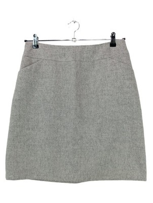 COMMA Strickrock Damen Rock Gr. DE 40 hellgrau Casual-Look