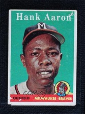 1958 Topps - Hank Aaron #30 Player Name in White for sale online
