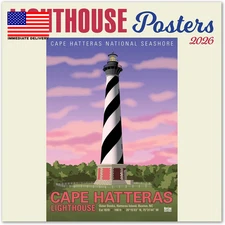 Mini Lighthouse Posters Mini Wall Calendar 2026 7" X 7" ⭐️⭐️⭐️⭐️⭐️