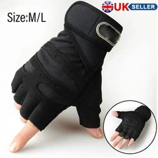 Duty Mechanic Builder Yard Warehouse Carpenter Gym Glove Fingerless Work Gloves