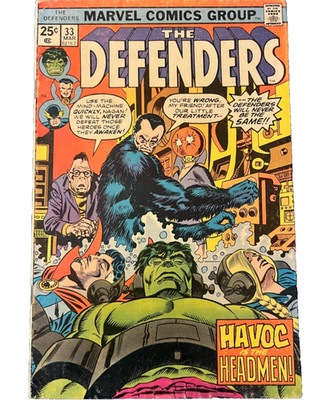 DEFENDERS #33 March 1976 Bronze Age Marvel Comics FREE USPS SHIPPING (FN+)