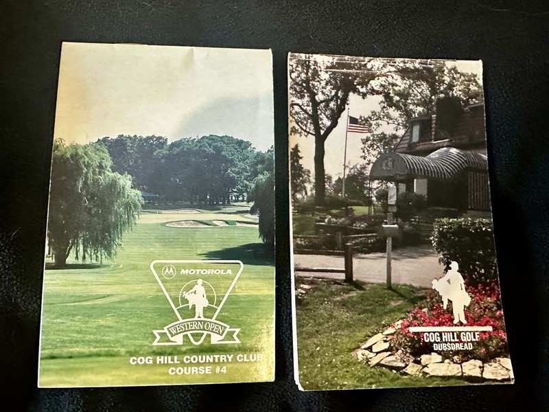 Vintage Cog Hill Golf - #4 Dubsdread and Western Open Composite Yardage Books 