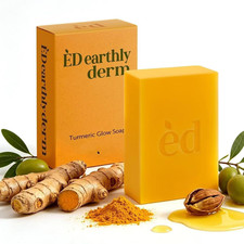 HONAVE  Turmeric Glow Soap, Natural Handmade Bar, Cleansing