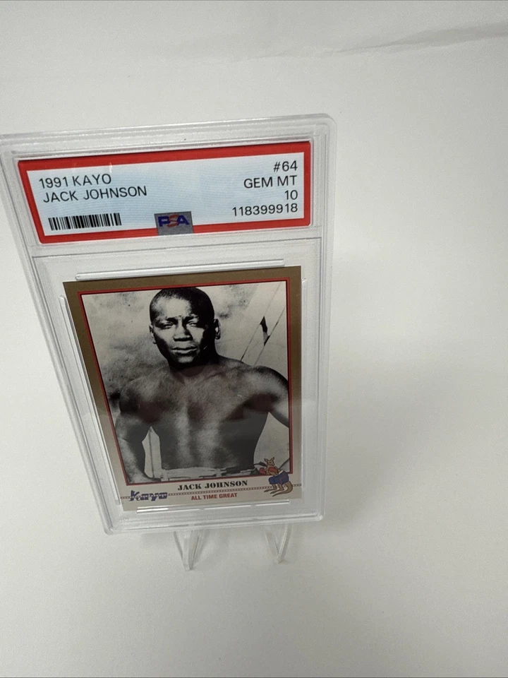 1991 Kayo Jack Johnson 64 PSA 10 - Image 2 of 3