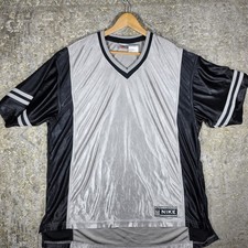Vintage Y2K Nike Basketball Jersey Men's XL Dazzle Gray Black