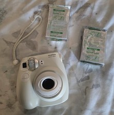 Fujifilm Fuji Film Instax Mini 7S Instant Camera White Ivory Preowned 2 Film