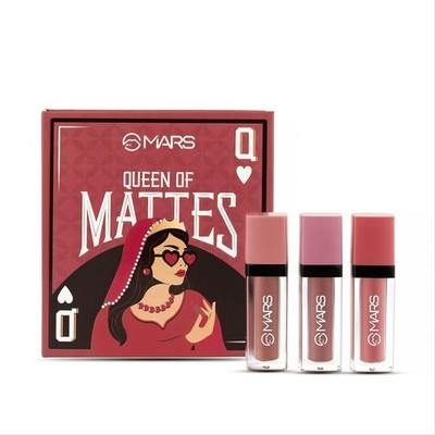 MARS Queen of Mattes Liquid Lipsticks Box (3er Set) 13,5 ml (PEACHES & NUDES)