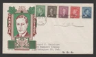 Canada 1949 KGVI definitive issue FDC Cachet Craft Ken Boll cachet