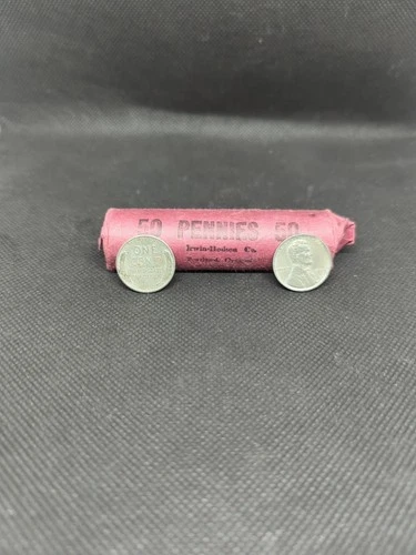 Roll of 50 Circulated 1943 Steel Pennies  D & S Mint Marks WWII Wartime Cents