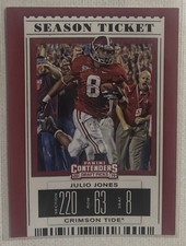 2019 Contenders Draft Picks Julio Jones Season Ticket Card #56 Falcons